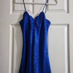 Victoria's Secret Royal Blue Satin Slip